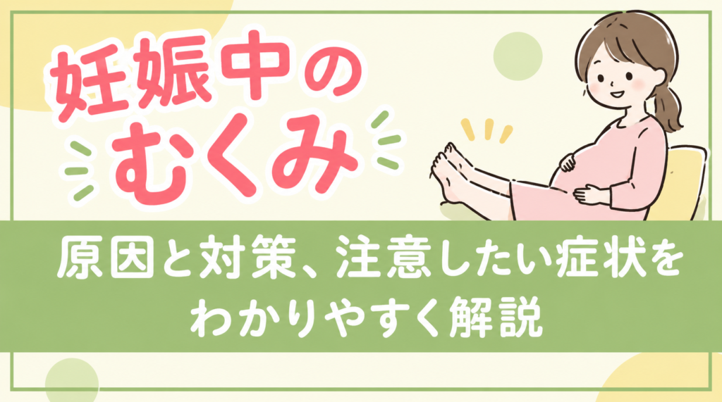 妊娠中のむくみはなぜ起こる？原因と対策、注意したい症状を解説🤰
